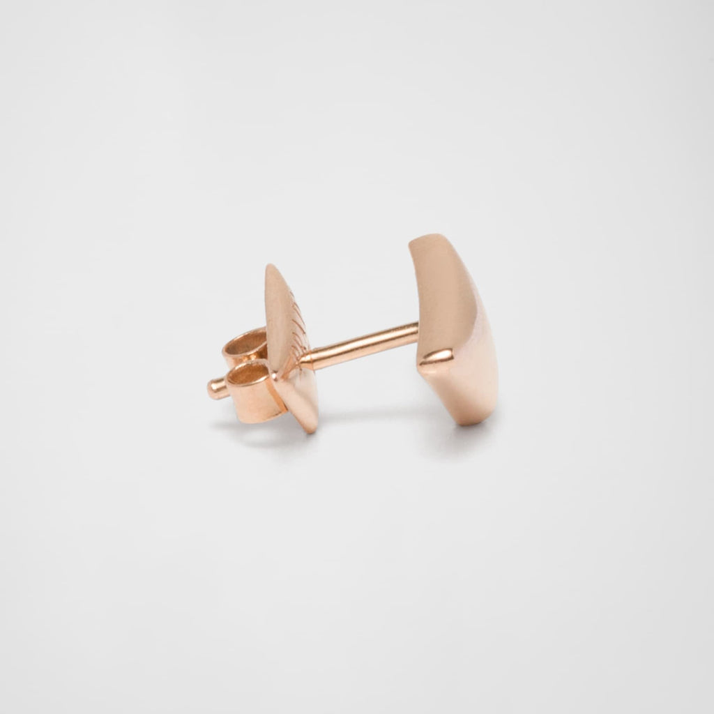 18K Prada Triangle Earrings