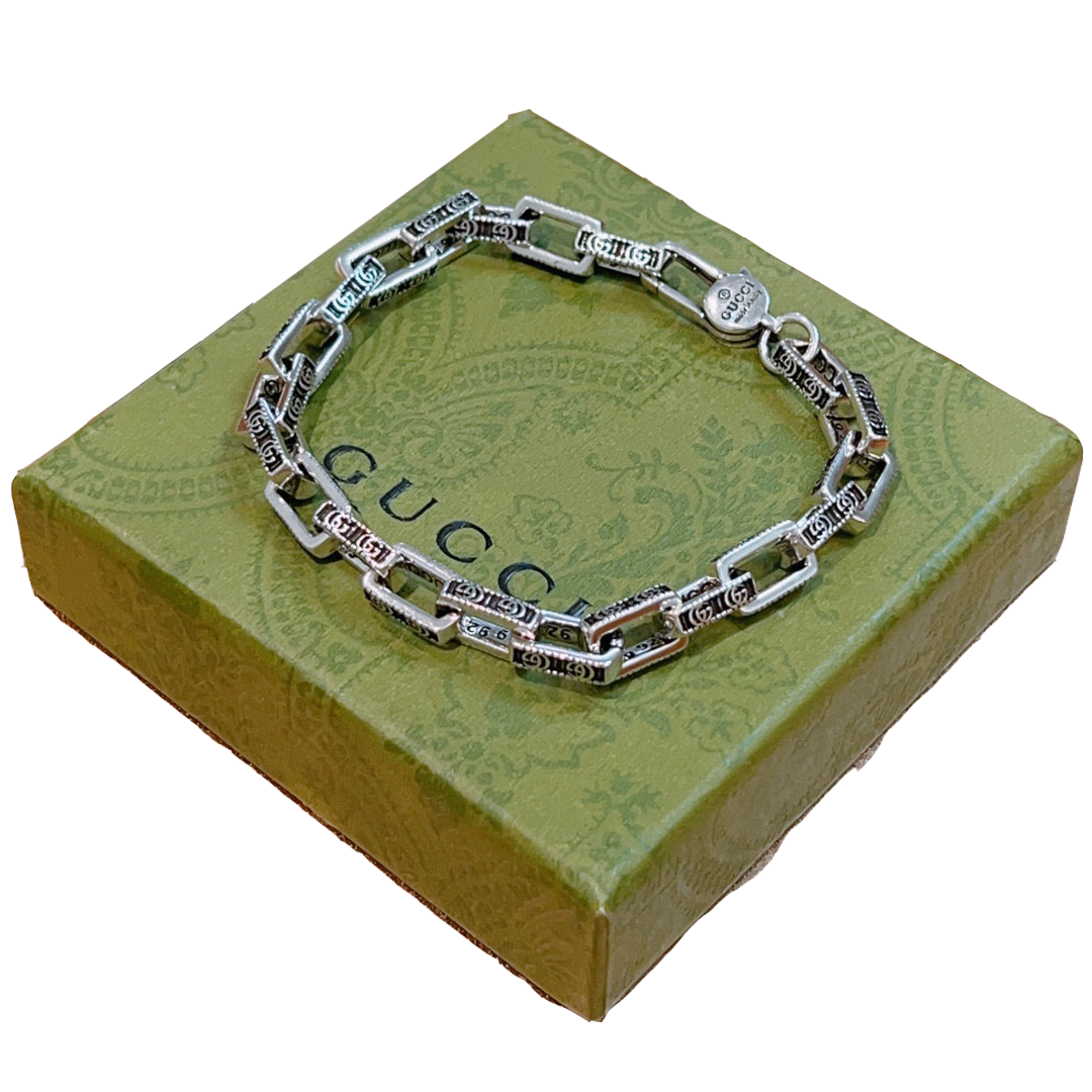 Double Gucci Interlocking Gucci Chain Bracelet