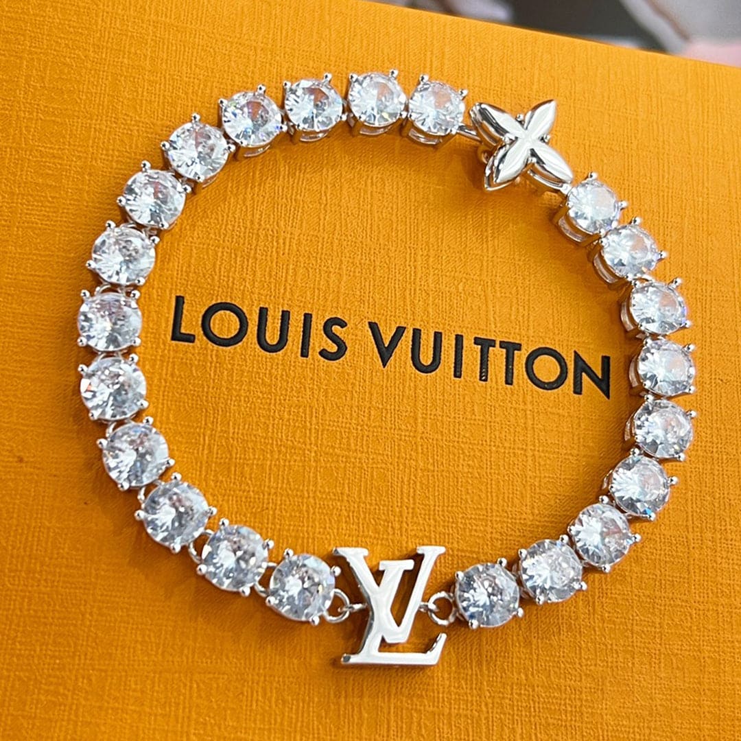 18K Louis Vuitton Crystals Bracelet
